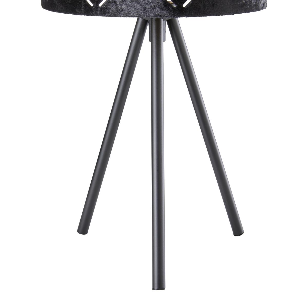Stolová lampa Evelyn V: 35cm, 40 Watt - čierna, Lifestyle, kov (17/35cm) - Mömax