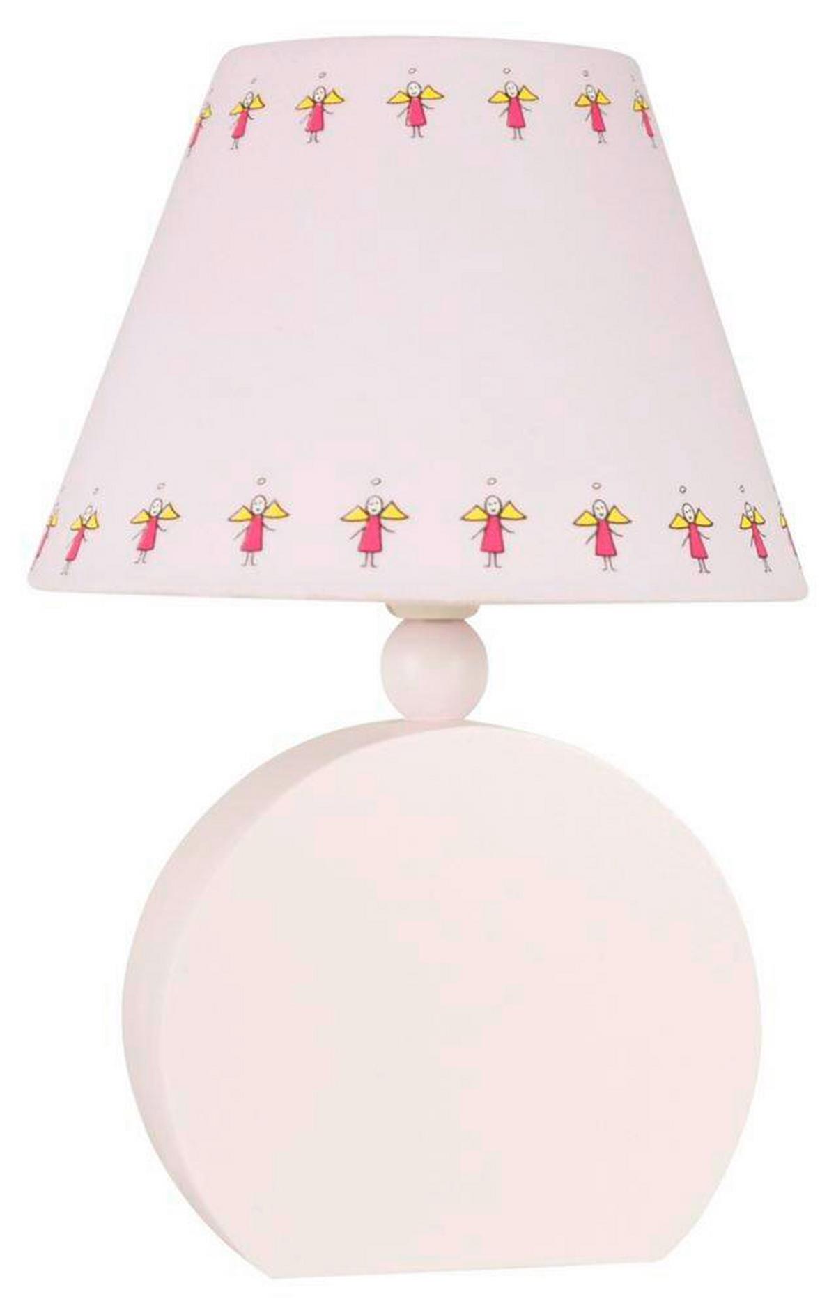 Kindertischleuchte 41-62485 Ofelia - Pink, Basics, Holzwerkstoff/Textil (18/18/26cm)