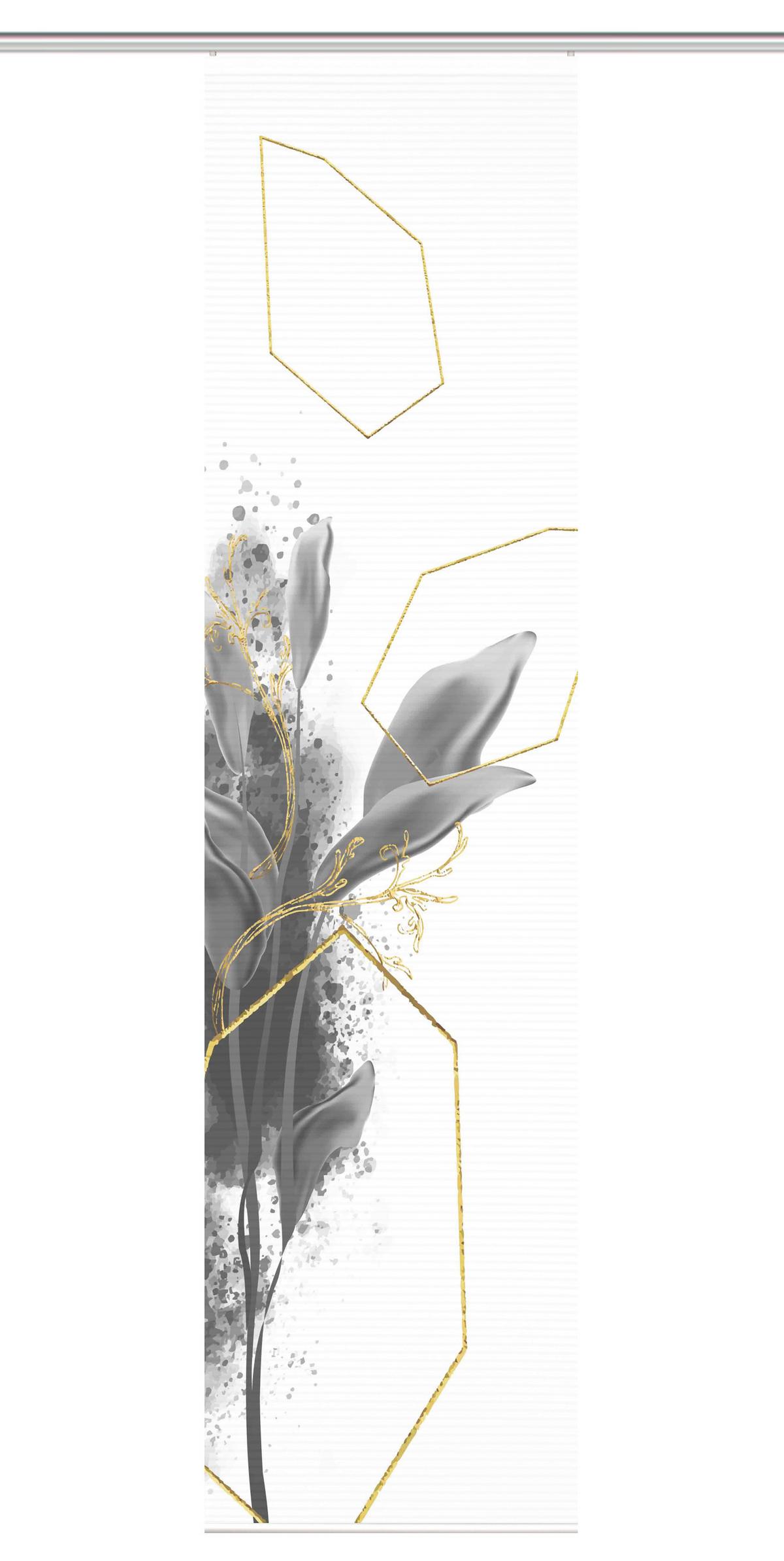 Flächenvorhang Signa - Grau, Natur, Textil (60/245cm)