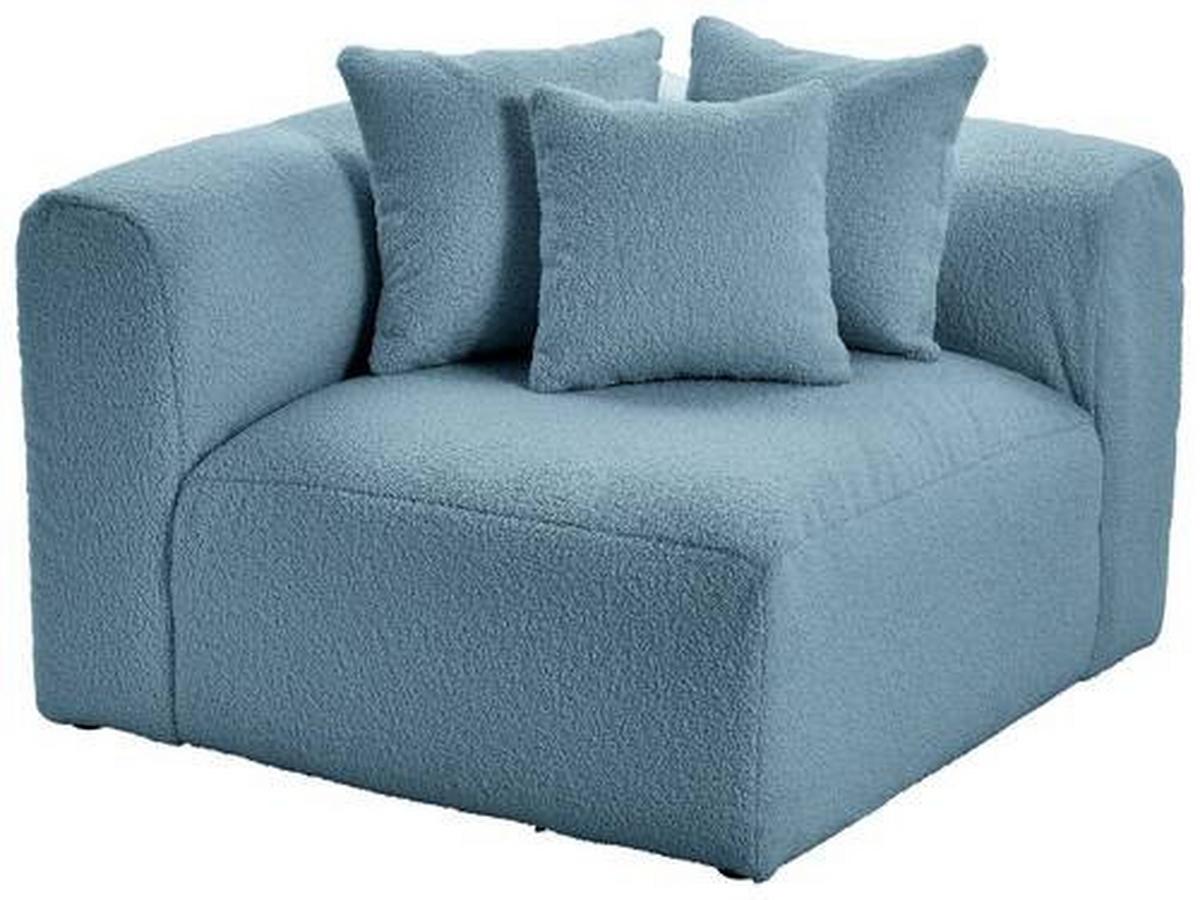 Modul Sofa Bloom Ecke B: 115 Cm Blau - Blau, Trend, Textil (115/70/115cm) - Livetastic
