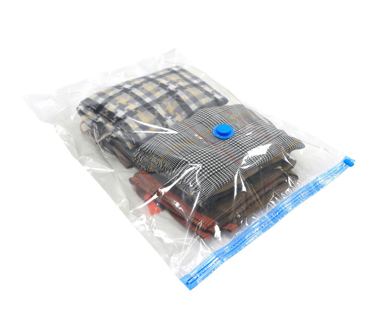 Vakuum-Aufbewahrungsbeutel Luise - Blau/Transparent, KONVENTIONELL, Kunststoff - Luca Bessoni