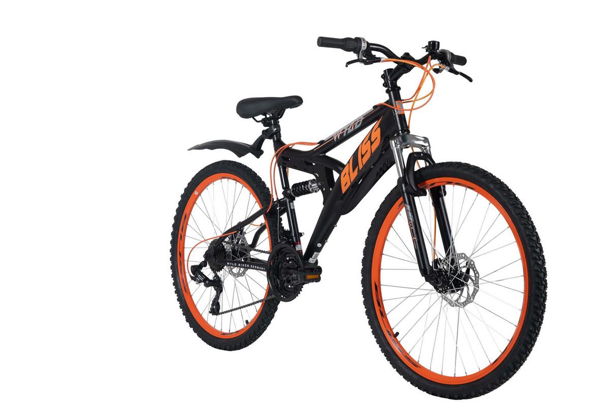 WYLD Mountainbike Fully Bliss schwarz/Orange 26'' - Schwarz, LIFESTYLE, Metall