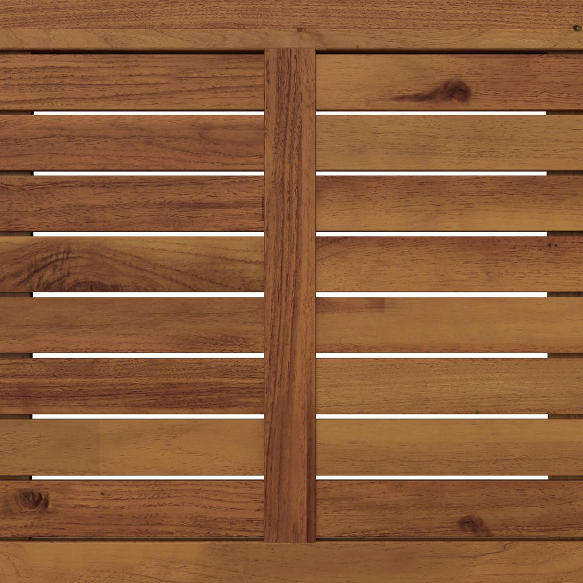 Terasová sedací souprava ENRICA - černá/barvy akácie, Moderní, dřevo/plast (120/84/70cm) - Bessagi Garden