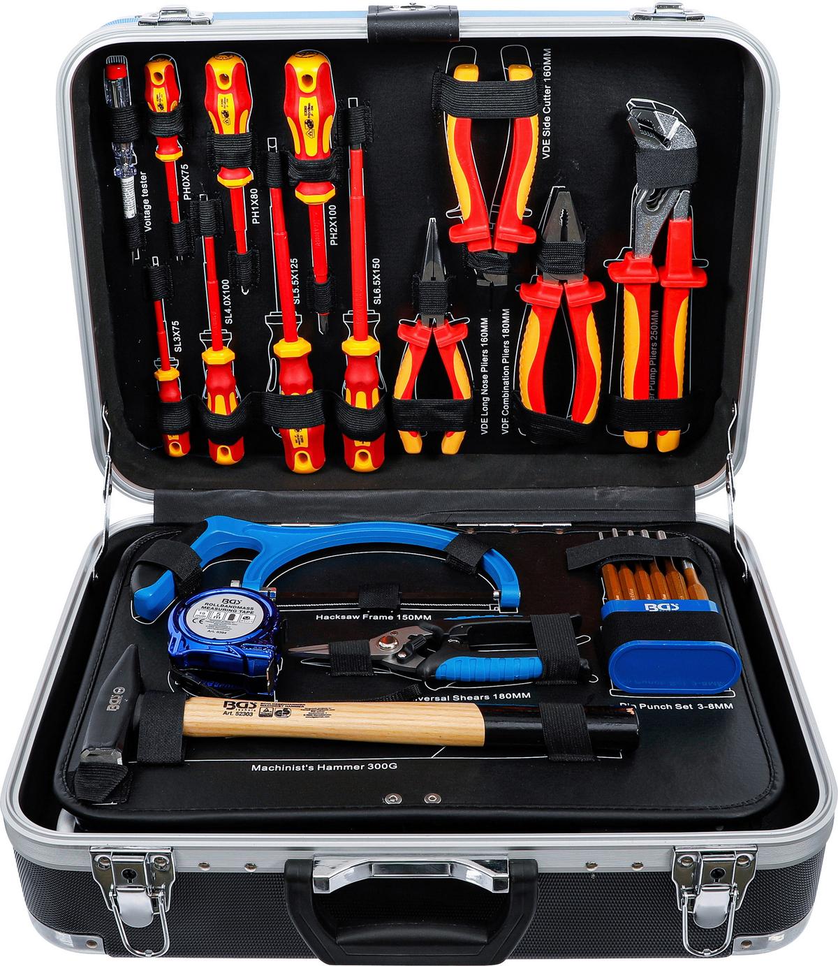 Kälte-klima-werkzeugkoffer 15504 - Blau/Schwarz, Basics (47,5/38,2/18,4cm)