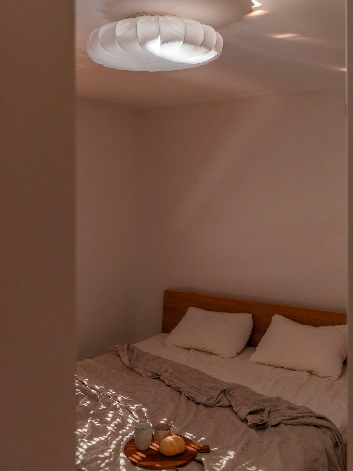 Deckenleuchte Plafond Weiß D: 42 cm - Weiß, Trend, Textil (42/18cm)