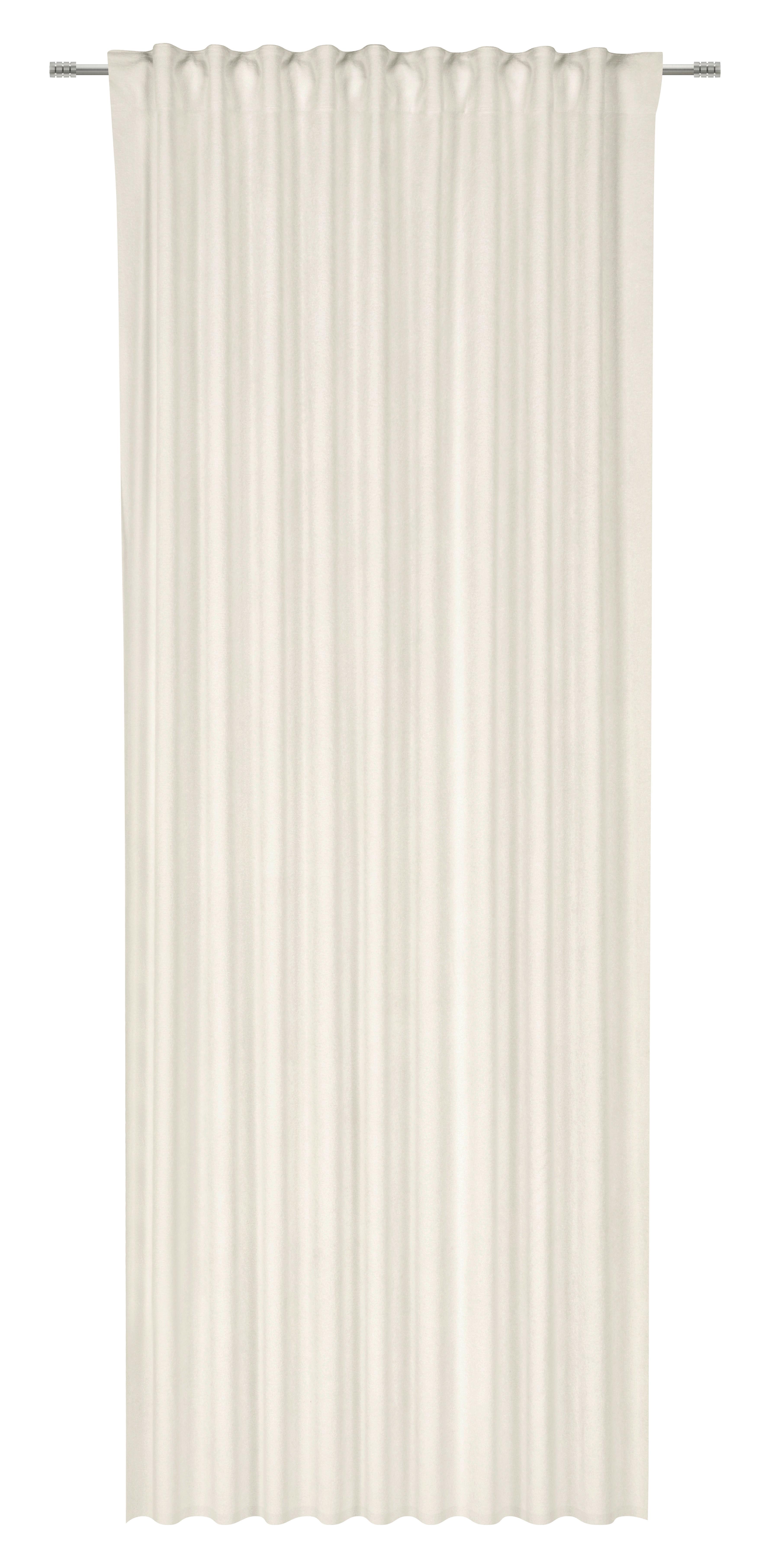 Fertigvorhang Anika - Weiß, ROMANTIK / LANDHAUS, Textil (140/245cm) - James Wood