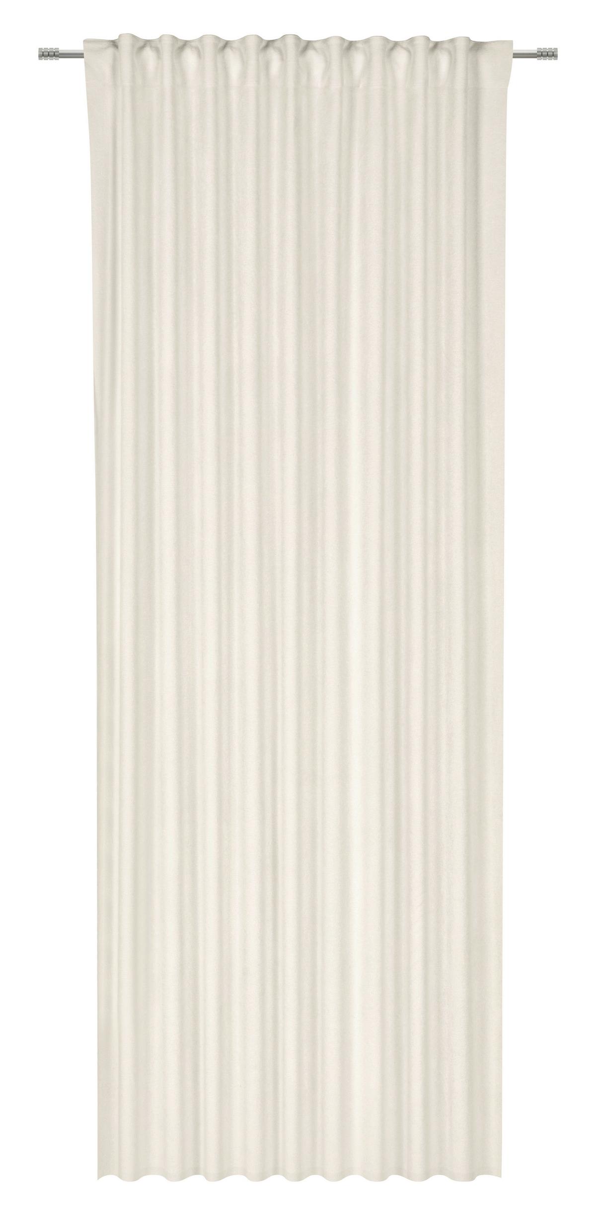 Fertigvorhang Anika - Weiß, ROMANTIK / LANDHAUS, Textil (140/245cm) - James Wood