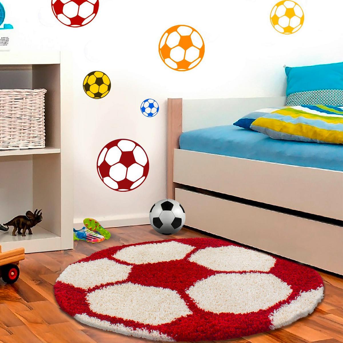 Kinderteppich Fun - Rot, Trend, Textil (100/100cm) - Ben'n'jen