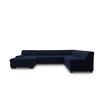 Wohnlandschaft Norma Blau Webstoff - Wengefarben/Blau, Design, Textil (153/328/212cm) - MID.YOU