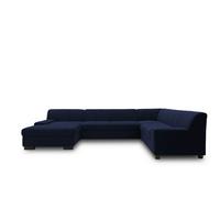 Wohnlandschaft Norma Blau Webstoff - Wengefarben/Blau, Design, Textil (153/328/212cm) - MID.YOU