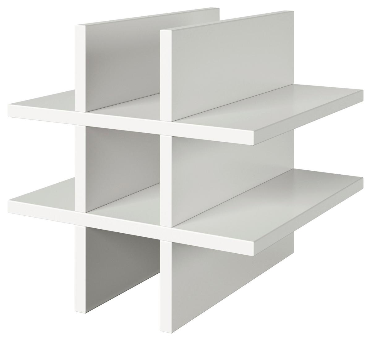 Regaleinsatz Fortuna Holzwerkstoff Weiß B: 34 cm - Weiß, Basics, Holzwerkstoff (34/34/33,4cm) - MID.YOU