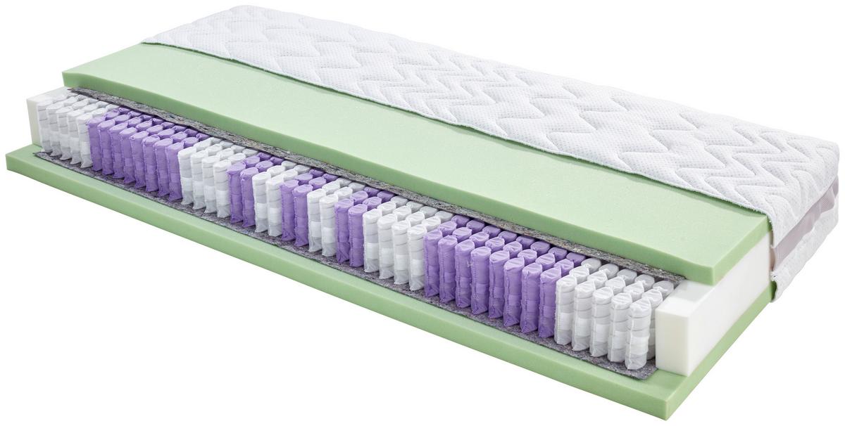 Taschenfederkernmatratze Superior Dream 90x200 Cm H3 - Weiß, KONVENTIONELL, Textil (90/200cm) - Livetastic