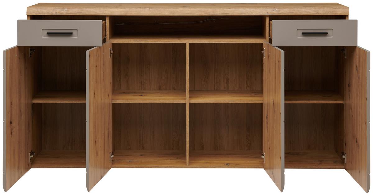 ŠIROKÁ KOMODA AURIS - Moderní, kompozitní dřevo/plast (200/104,7/43,1cm) - Luca Bessoni