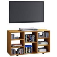 TV-Rack Fetino Buchefarben B: 114 cm - Buchefarben/Schwarz, MODERN, Holzwerkstoff (114/60/40cm) - MID.YOU