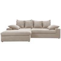 Ecksofa Avellino Beige S: 200/278 Cm - Beige/Schwarz, MODERN, Textil (200/278cm) - Livetastic
