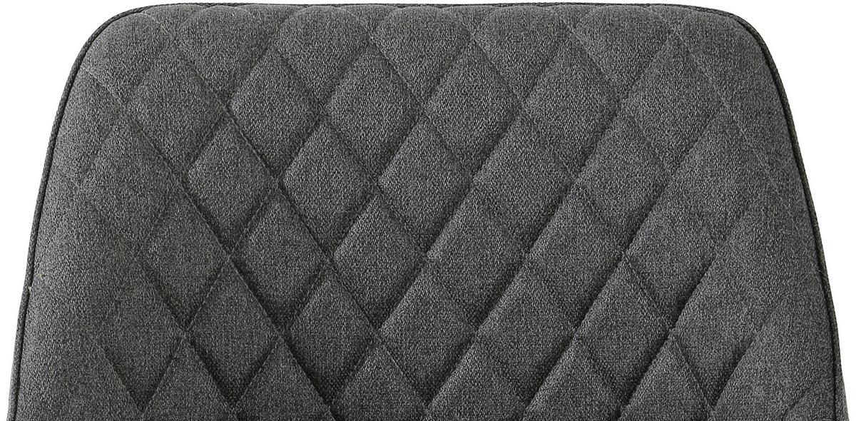 Armlehnstuhl Pam Braun, Sitzfl. 360° drehbar - Graubraun/Schwarz, KONVENTIONELL, Holz/Textil (57/85.5/60cm) - MID.YOU