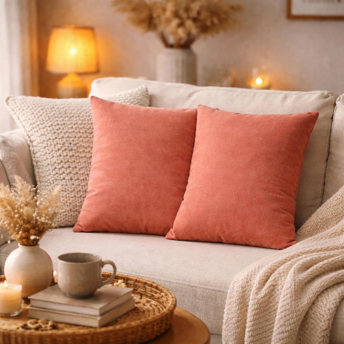 Kissenhüllen-Set Elmer - Altrosa, Basics, Textil (40/40cm)