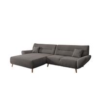 Ecksofa Drago Graubraun S: 166x290 Cm - Wildeiche/Graubraun, MODERN, Textil (166/290cm) - MID.YOU