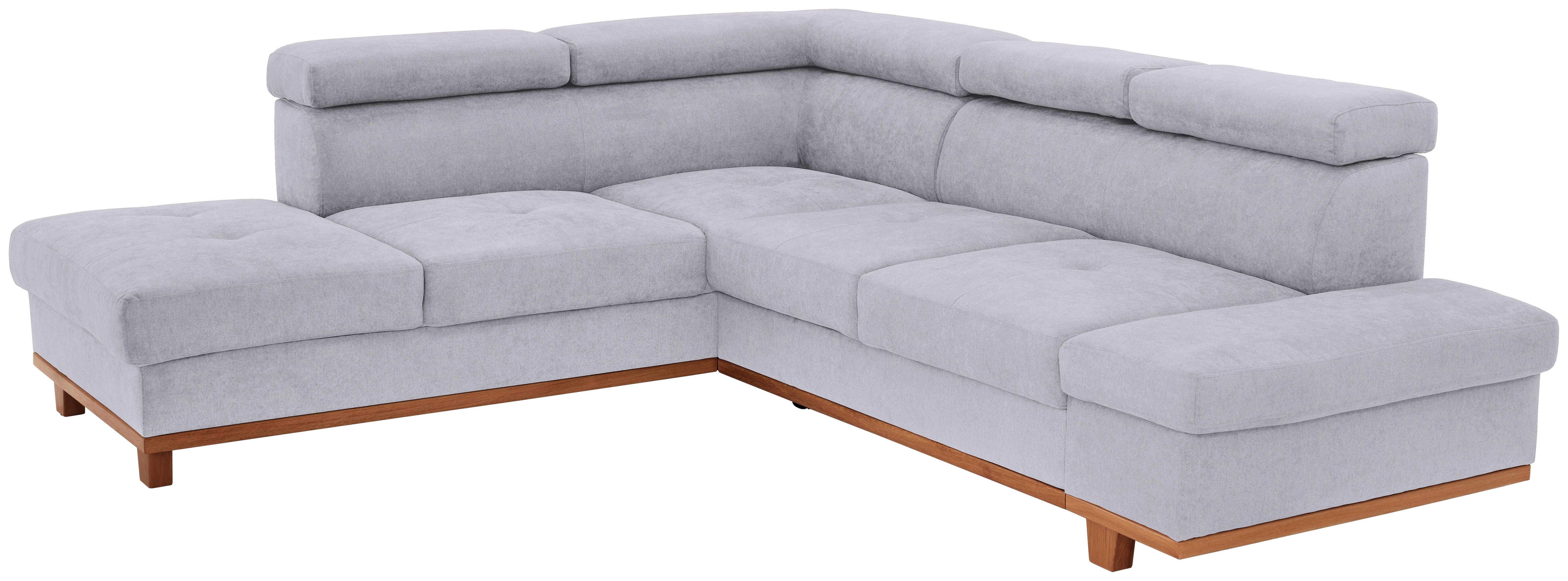 Wohnlandschaft In L-Form Imola 225x265 cm - Eichefarben/Silberfarben, MODERN, Textil (225/265cm) - Luca Bessoni