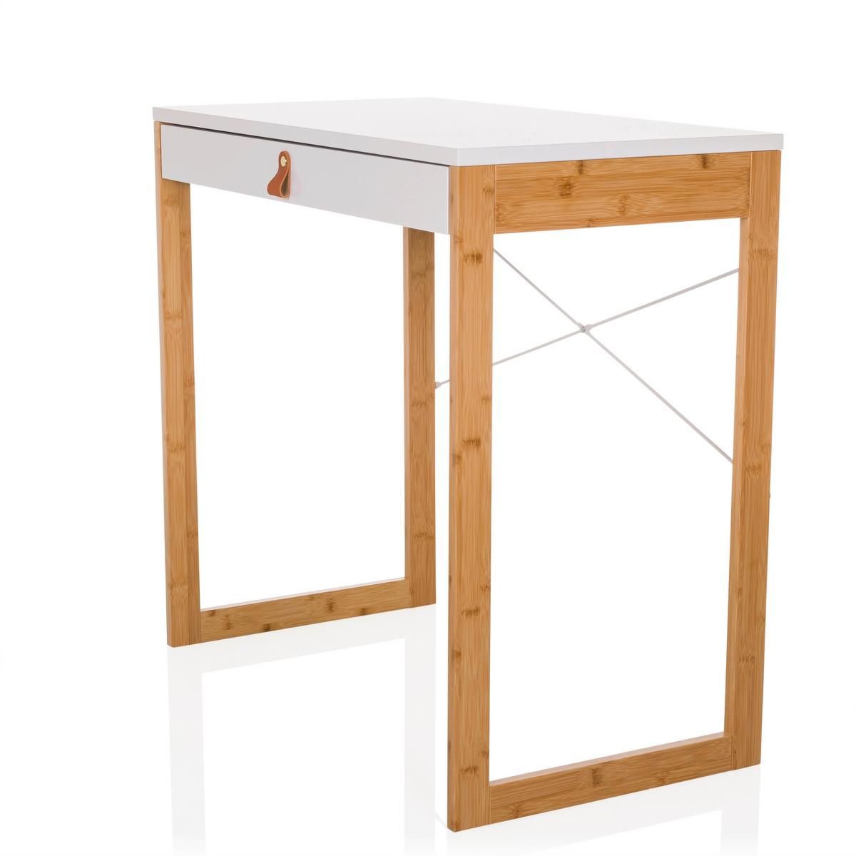 Schreibtisch Weiß B: 80 cm - Weiß, MODERN, Holz/Holzwerkstoff (80/75/42cm) - MID.YOU