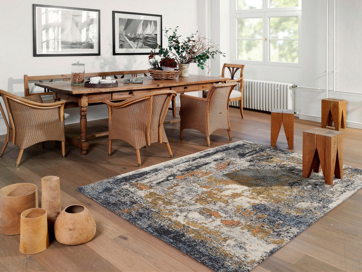 Webteppich bunt Rochelle 67x130 cm - Multicolor, Design, Textil (67/130cm) - Novel