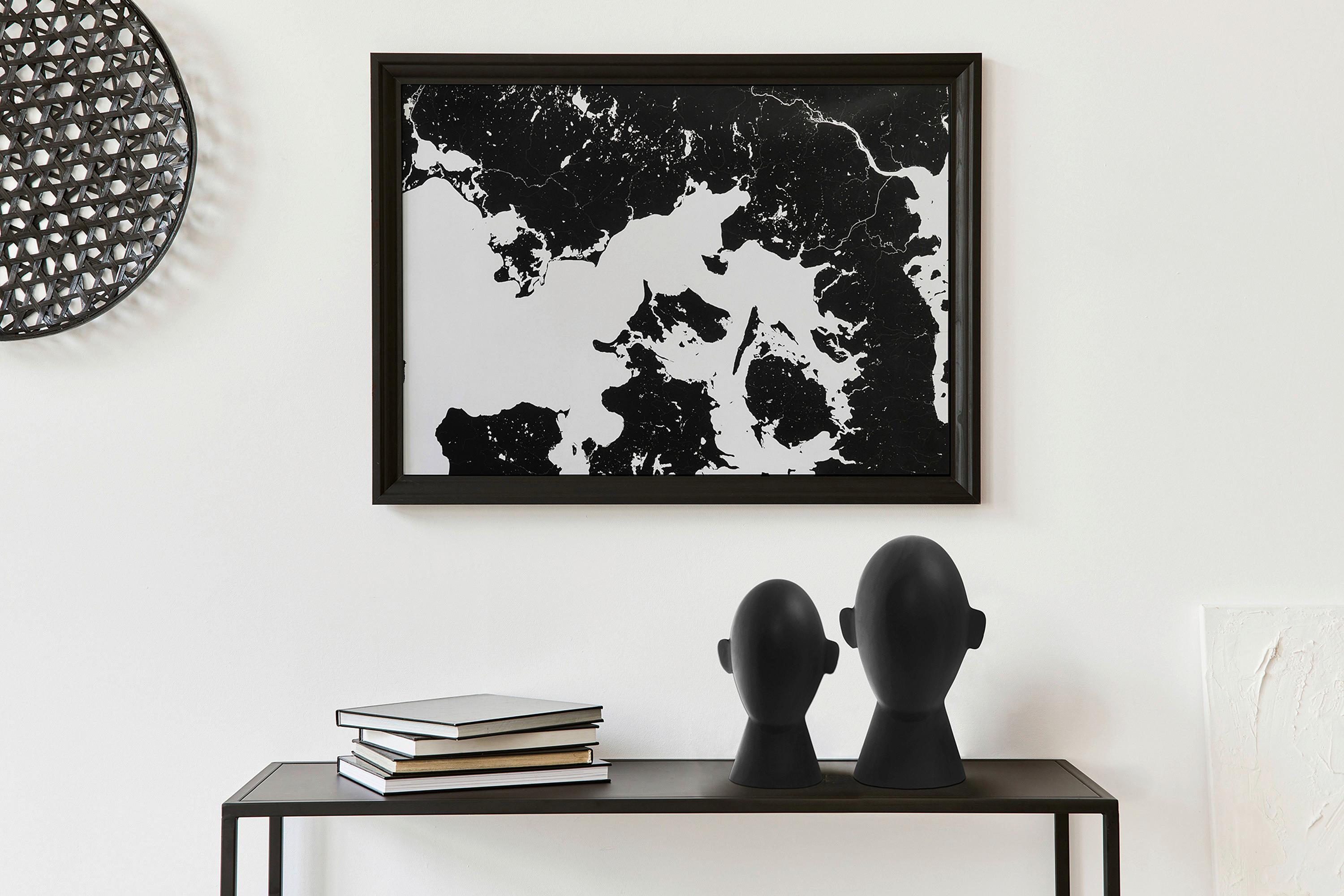 Skulptur Phantom Schwarz, 15x28 cm - Schwarz, Trend, Metall (15/28/18cm) - Kayoom