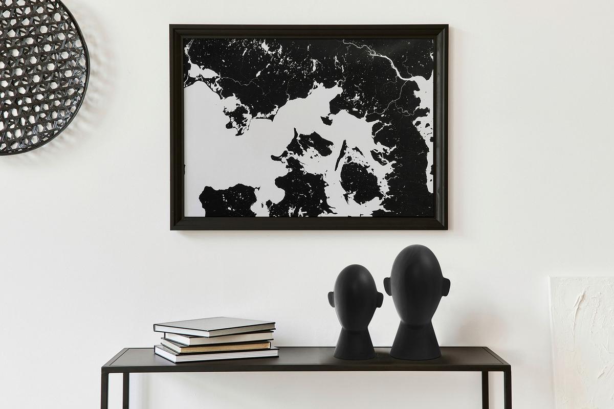 Skulptur Phantom Schwarz, 15x28 Cm - Schwarz, Trend, Metall (15/28/18cm) - Kayoom