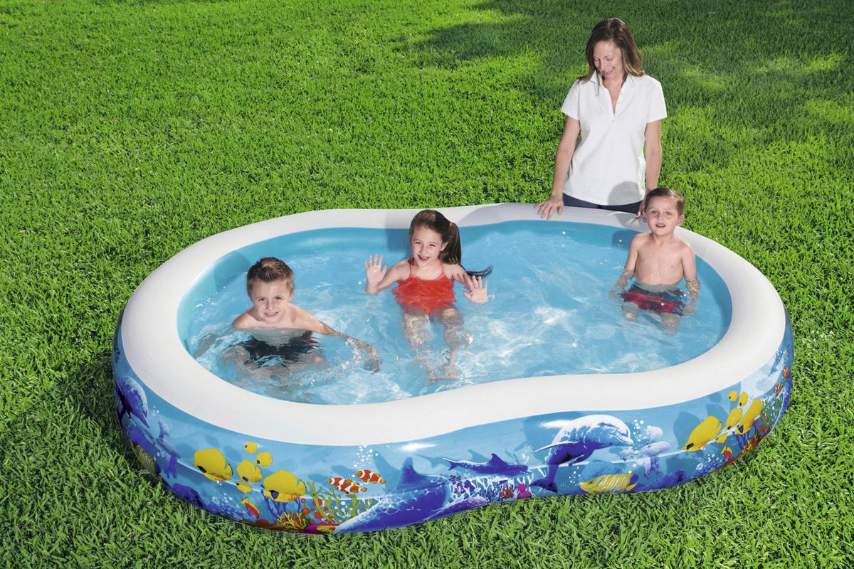 Spielpool Sea Ground L/B/H: ca. 262/157/46 cm - Multicolor, Kunststoff (262/157/46cm) - Bestway