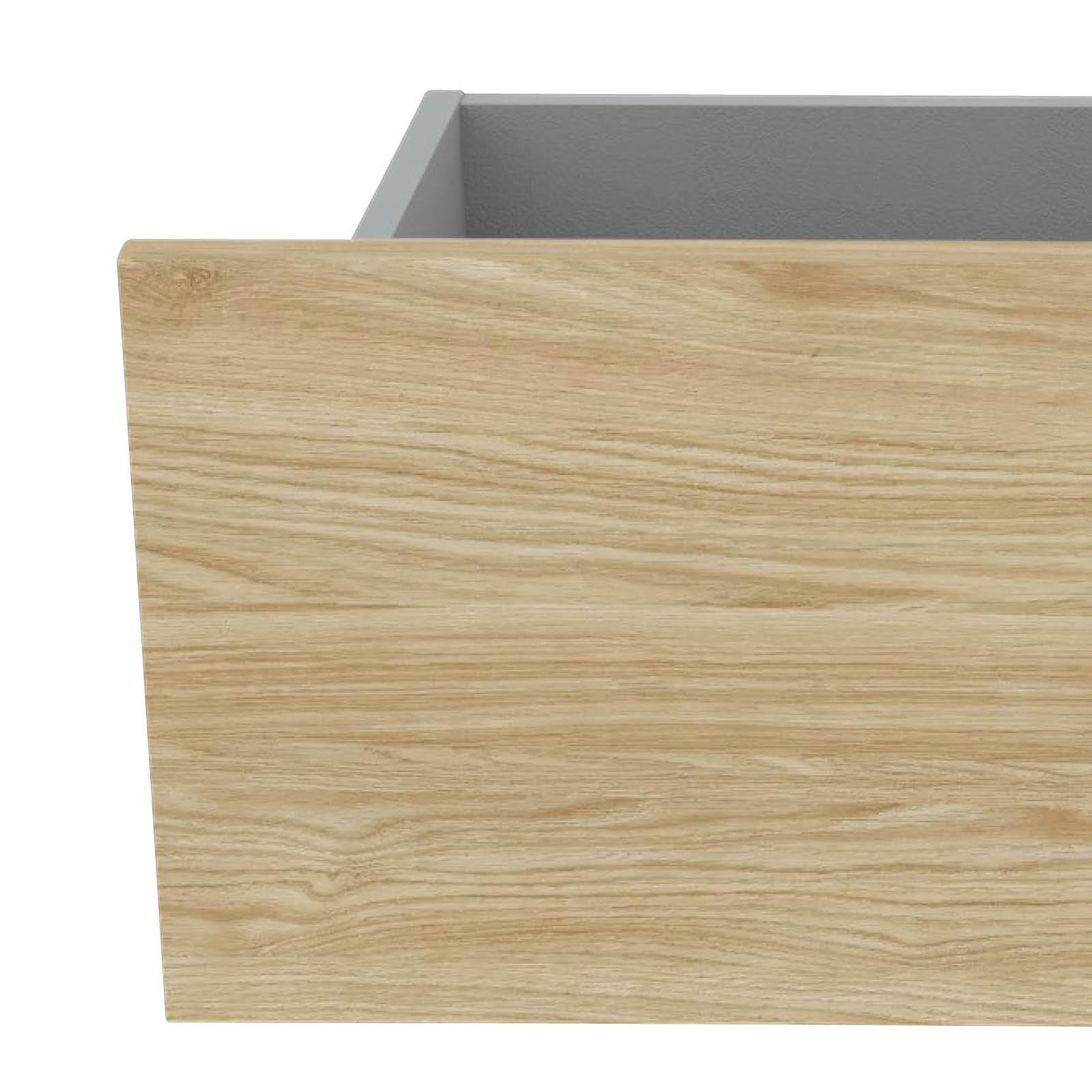 ZÁSUVKA UNIT-ELEMENTS - barvy dubu, Moderní, kompozitní dřevo (90,9/21,9/36,6cm) - Ondega