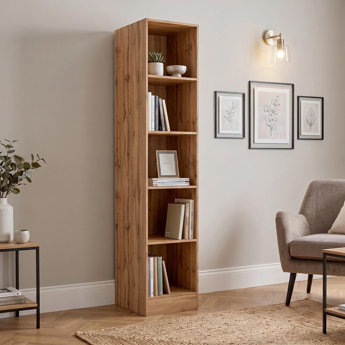 Regal Meran B: 30 cm Eiche Dekor - Eiche Wotan, LIFESTYLE, Holzwerkstoff (30/200/60cm) - Held