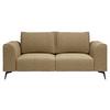 2-Sitzer-Sofa Seul Goldfarben - Goldfarben/Schwarz, Design, Holz/Textil (186/88/90cm) - MID.YOU