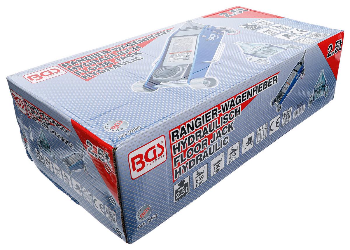 Rangier-Wagenheber Hydraulisch Blau/Silberfarben B: 36,2 cm - Blau/Silberfarben, Basics (74,7/36,2/21,3cm)