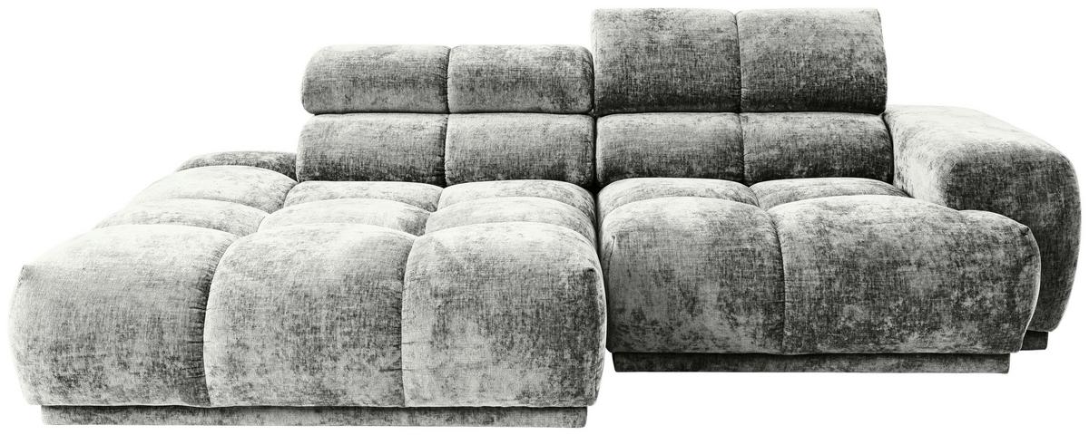 Ecksofa Chani Grau, Schenkel: 150x239 Cm - Grau, MODERN, Textil (150/239cm) - MID.YOU