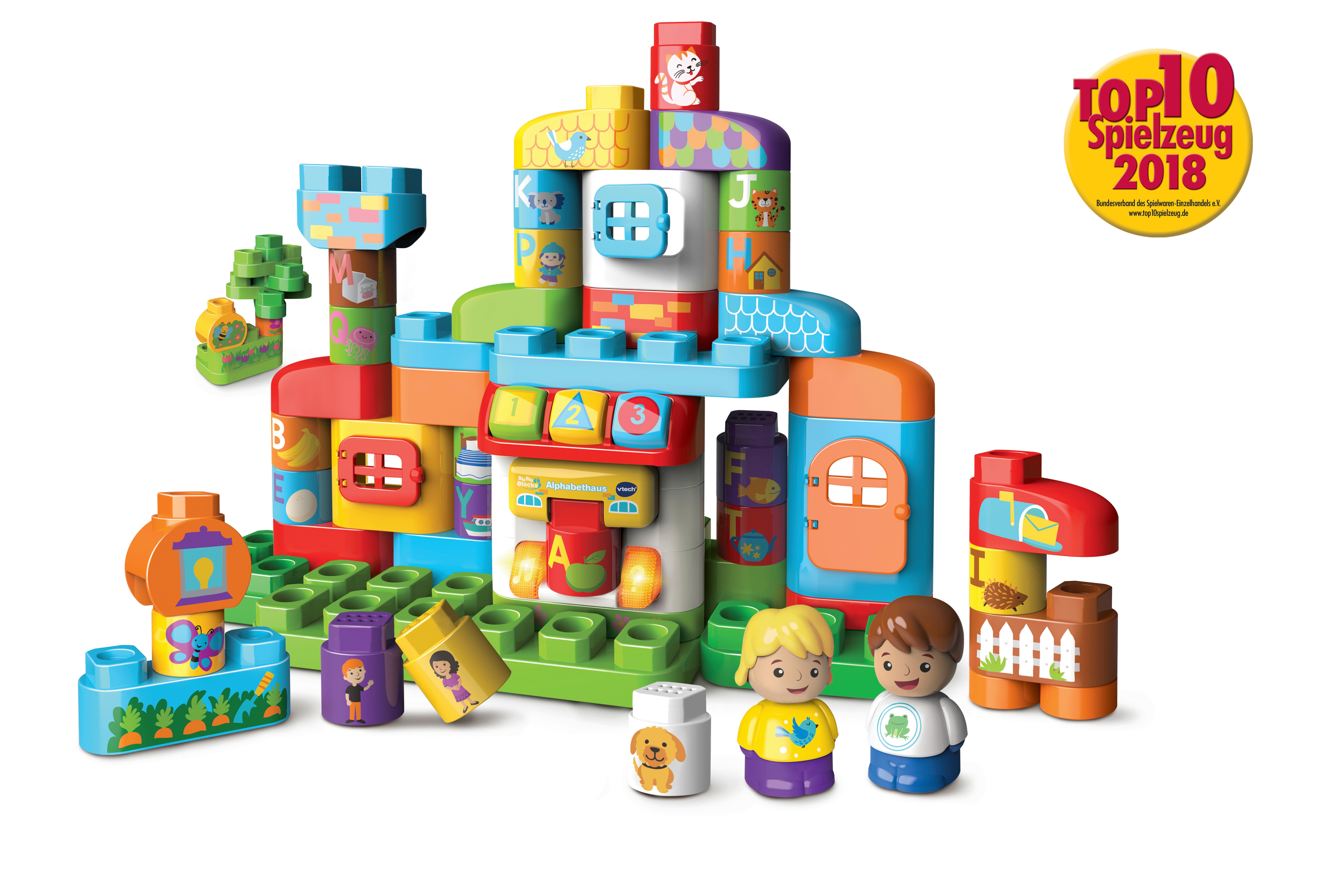 Steckbausteine Blablablocks Alphabethaus Ab 1,5 Jahren - Multicolor, Basics, Kunststoff (45/33/20cm) - Vtech