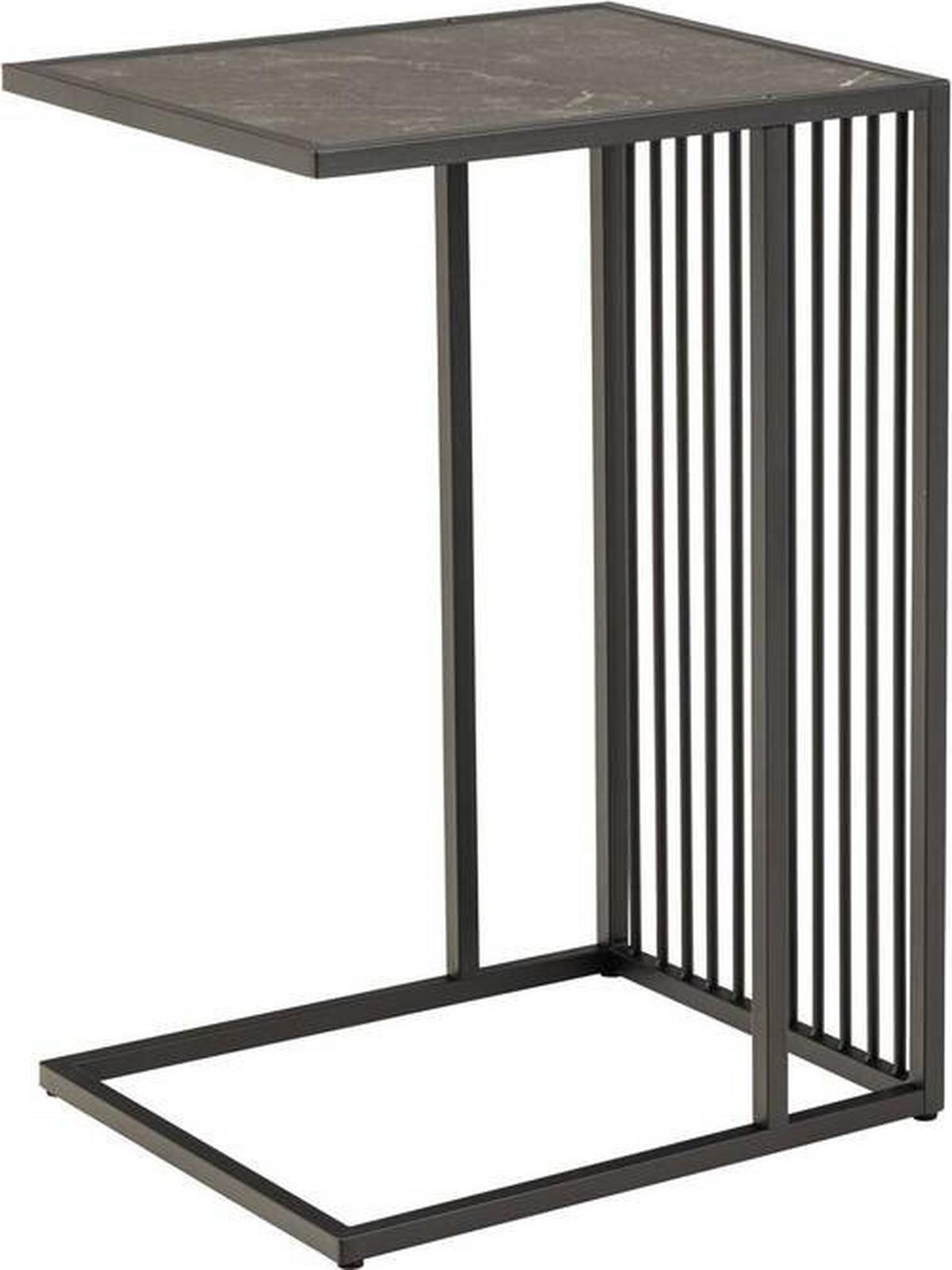 Beistelltisch Strington Schwarz - Schwarz, Design, Holzwerkstoff/Kunststoff (35/63/43cm) - MID.YOU