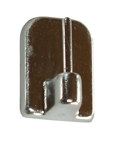 Wandhaken 4er-set Selbstklebend Chrom - Chromfarben, KONVENTIONELL, Kunststoff/Metall - Ondega