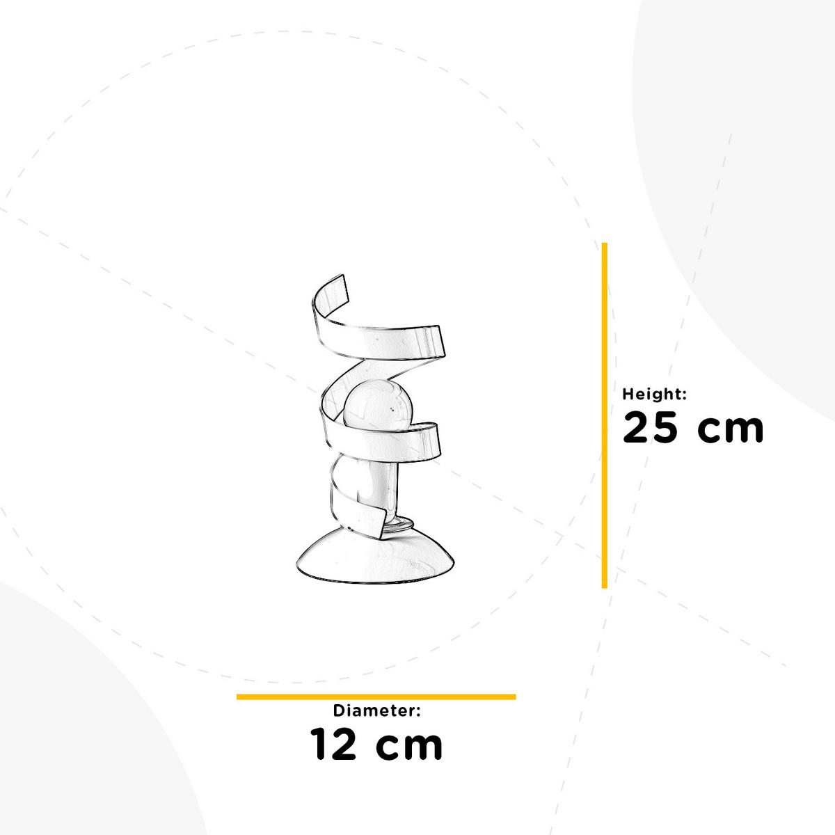Tischleuchte 4812/Lc - Chromfarben, Design, Metall (12/12/25cm)