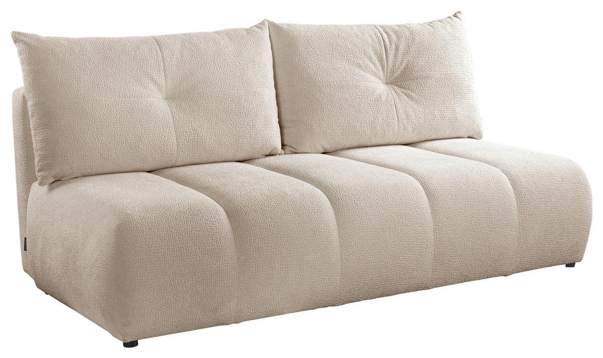 Schlafsofa Milo, Beige B: 209 Cm - Beige/Creme, Design, Holz/Holzwerkstoff (209/100/103cm) - MID.YOU