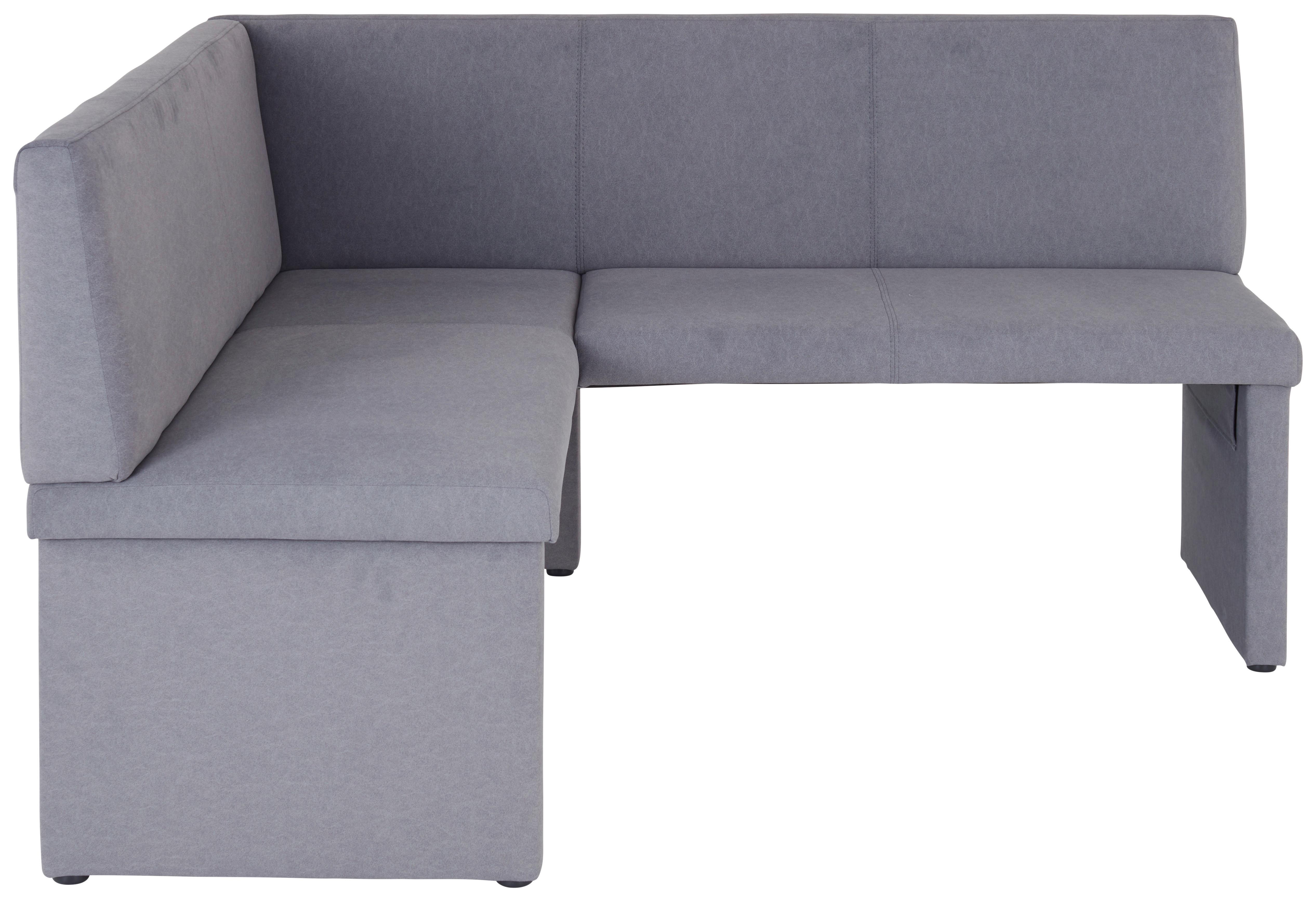 Eckbank Campel - Schwarz/Grau, KONVENTIONELL, Textil (147/167cm)