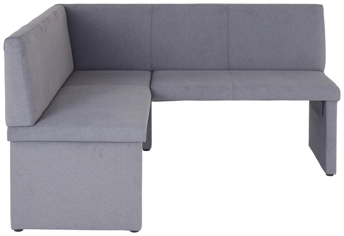 Eckbank Campel - Schwarz/Grau, KONVENTIONELL, Textil (147/167cm)