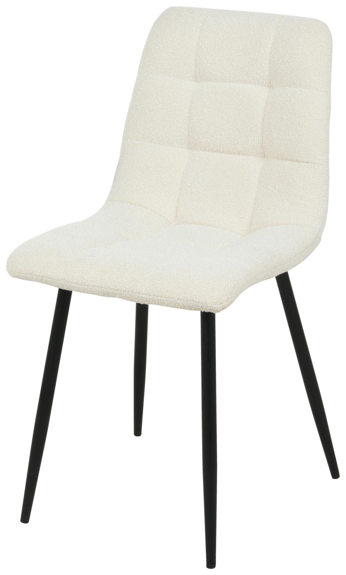 Stuhl Tarent - Schwarz/Weiß, MODERN, Holz/Textil (45/88/55cm) - MID.YOU