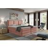 Boxspringbett Swing Altrosa H2xh3 200x200 cm - Altrosa, Design, Holzwerkstoff/Textil (200/200cm) - MID.YOU