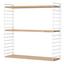 Wandregal Tomado 70cm Weiß/ Buche - Buchefarben/Weiß, KONVENTIONELL, Holz/Metall (70/68/21cm) - Tomado Wandregal Tomado 70cm Weiß/ Buche - Buchefarben/Weiß, KONVENTIONELL, Holz/Metall (70/68/21cm) - Tomado