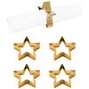 Serviettenring Echtwerk Serviettenring-Set - Goldfarben, Design, Metall (7cm) - Echtwerk