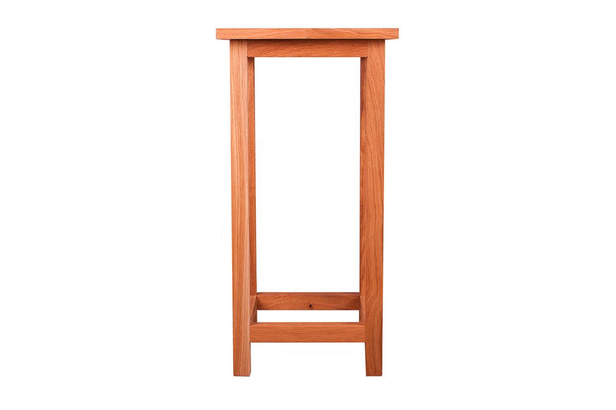 Gartenhocker Echtholz Eichefarben Geölt - Eichefarben, Basics, Holz (30/60/30cm) - Gardenson