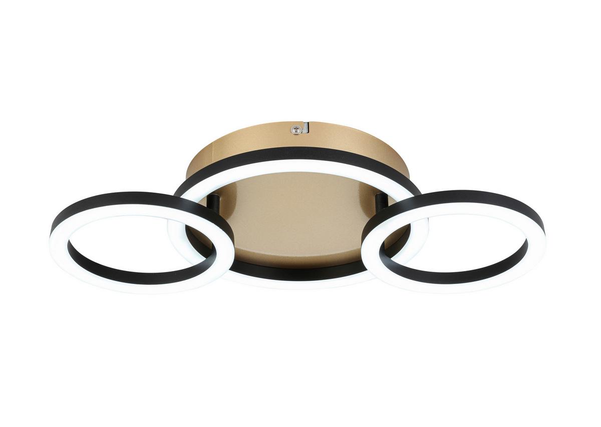 STROPNÉ LED SVIETIDLO NUMIM - čierna/cappuccino, Modern, kov/plast (43/23/5cm) - Mömax