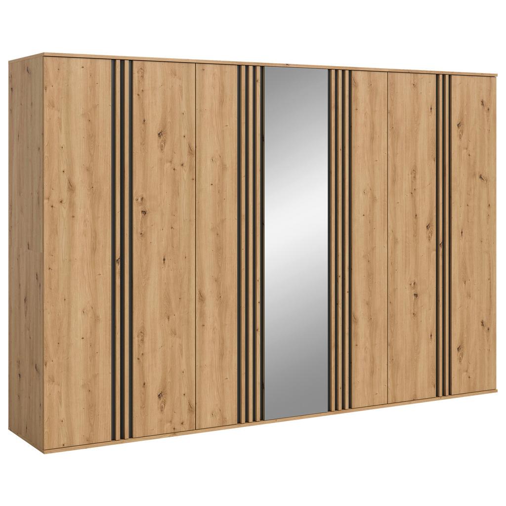 Drehtürenschrank Tofta Eiche Dekor/Anthrazit B: 280cm