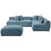 Ecksofa Bloom - Blau, Trend, Textil (315/235cm) - Livetastic