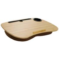 Laptopunterlage Comfilap I Echtholz Braun - Braun, Basics, Holz/Textil (54/9,5/34,5cm) - MID.YOU