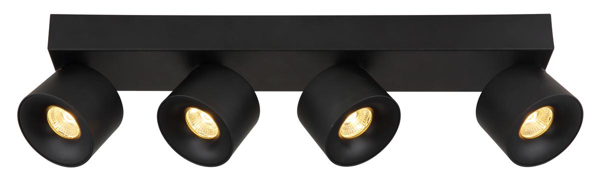 LED-Strahler 56961-4b - Transparent/Schwarz, Design, Kunststoff/Metall (45,5/7,2/12cm) - Globo